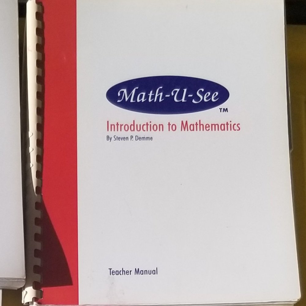 Math-U-See Introduction to Mathematics Teacher's Manual
